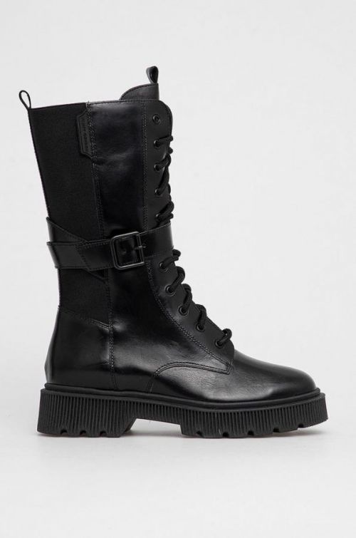 Kurt Geiger London - Kožené členkové topánky Stint Lace Up Boot