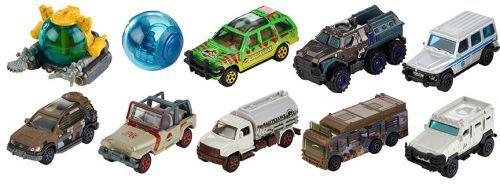 Matchbox angličáky Jurský svet, viac druhov