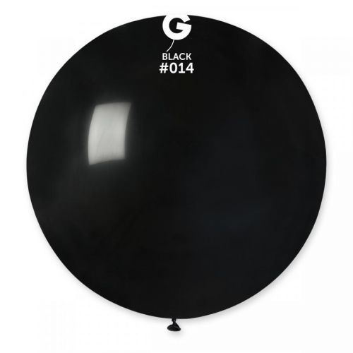 Gemar Guľatý pastelový balónik 80 cm čierny
