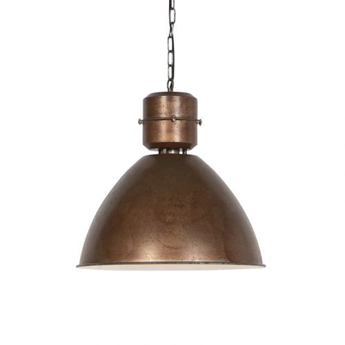 Priemyselná závesná lampa bronzová - Flynn