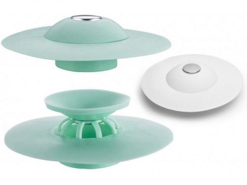 Zátka do drezu biela