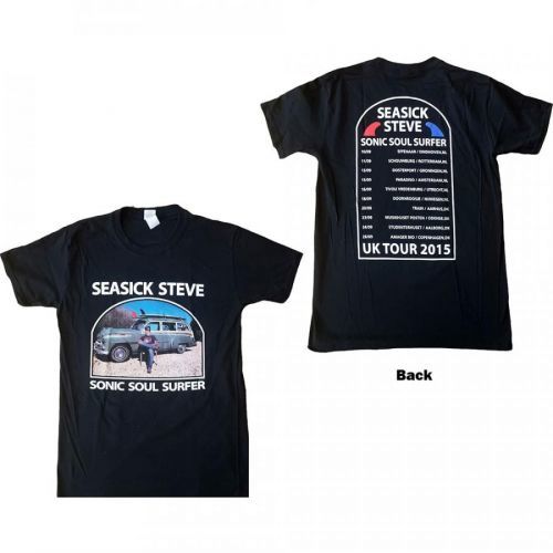Seasick Steve - Tričko Full Colour Sonic Soul Surfer - Muž, Unisex, Čierna, XL