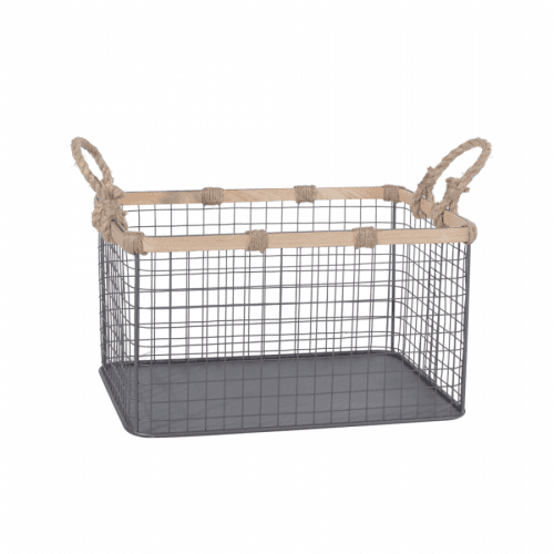 Víceúčelový kovový košík, černá, PANFIL