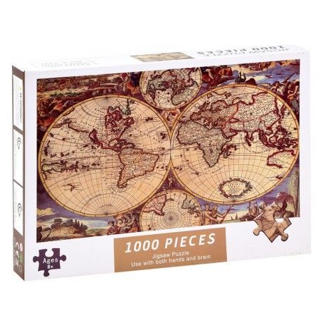 ZA3963 DR Puzzle starodávna MAPA SVETA 1000 dielikov