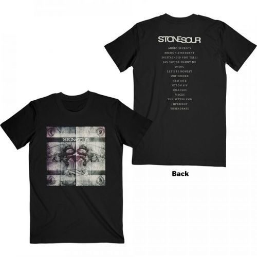 Stone Sour - Tričko Audio Secrecy Square - Muž, Unisex, Čierna, S