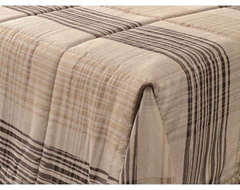 Prehoz postele Evita Pre, lesklá látka s prúžkami%