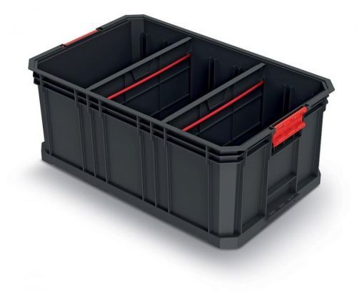 Modulární přepravní box MODULAR SOLUTION 52x32,9x21 cm černý