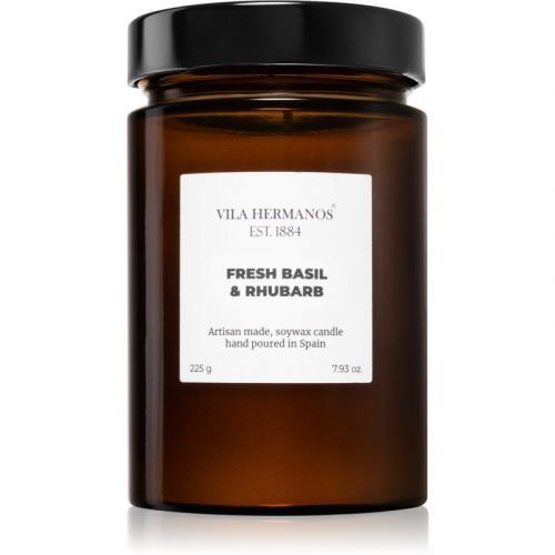 Vila Hermanos Apothecary Fresh Basil & Rhubarb vonná sviečka 225 g