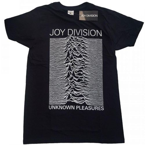 Joy Division - Tričko Unknown Pleasures White On Black - Muž, Unisex, Čierna, XL