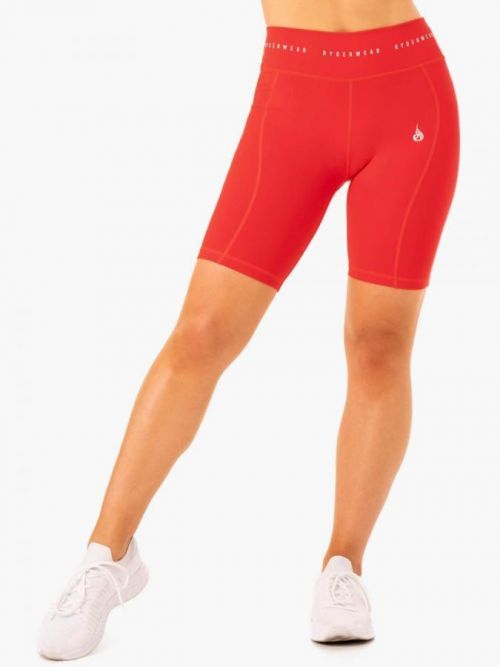 Ryderwear Dámske High Waisted Bike Shorts Reflex Red  XS