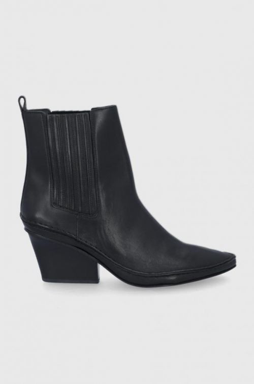 Tory Burch - Kožené kovbojské topánky