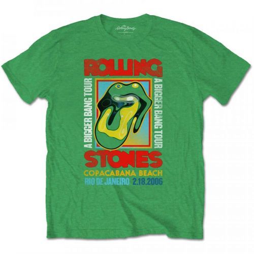 Rolling Stones - Tričko Copacabana Green - Muž, Unisex, Zelená, L