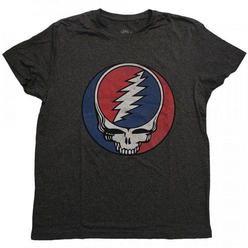 Grateful Dead - Tričko Steal Your Face Classic - Muž, Unisex, Šedá/Čierna, M