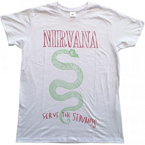 Nirvana - Tričko Serve The Servants - Muž, Unisex, Biela, L
