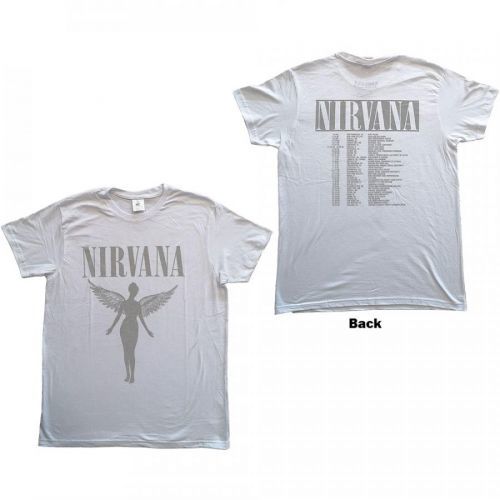 Nirvana - Tričko In Utero Tour - Muž, Unisex, Biela, L