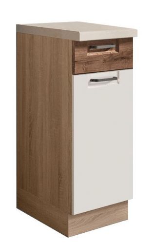 Skrinka do kuchyne Favorit 1D Sonoma/White/Ribbeck/Ribbeck