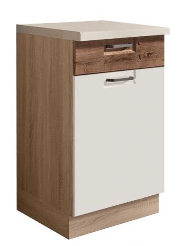 Skrinka do kuchyne Favorit 3D Sonoma/White/Ribbeck