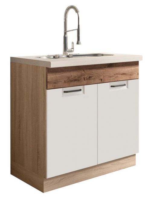 Skrinka do kuchyne Favorit 12D Sonoma/White/Ribbeck