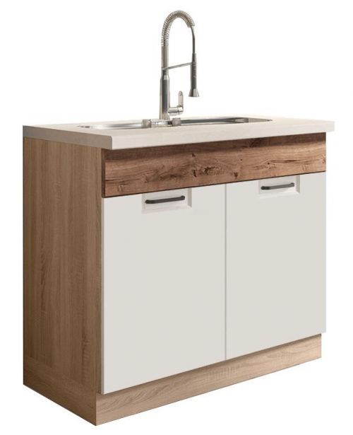 Skrinka do kuchyne Favorit 13D Sonoma/White/Ribbeck