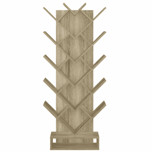 Regál, hnědošedá dub, VEVEY