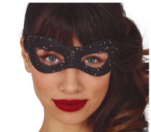 Guirca Škraboška - čierna s hviezdičkami