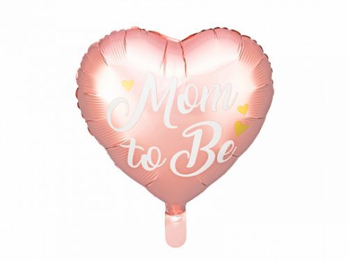 PartyDeco Fóliový balón - Mom to be ružový