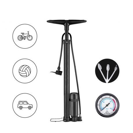 MG Hand Pump 5in1 pumpa na bicykel, čierna