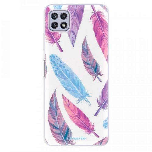 Odolné silikónové puzdro iSaprio - Feather Pattern 10 - Samsung Galaxy A22 5G