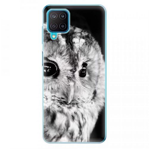 Odolné silikónové puzdro iSaprio - BW Owl - Samsung Galaxy M12