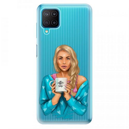 Odolné silikónové puzdro iSaprio - Coffe Now - Blond - Samsung Galaxy M12