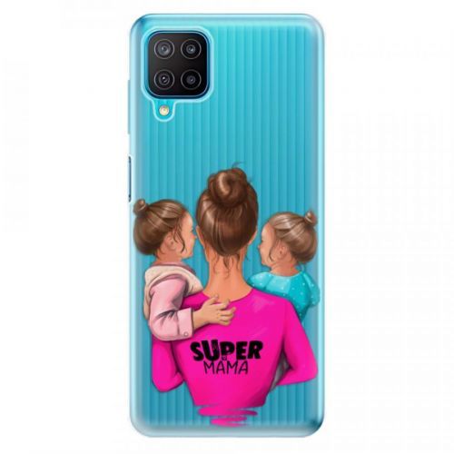 Odolné silikónové puzdro iSaprio - Super Mama - Two Girls - Samsung Galaxy M12