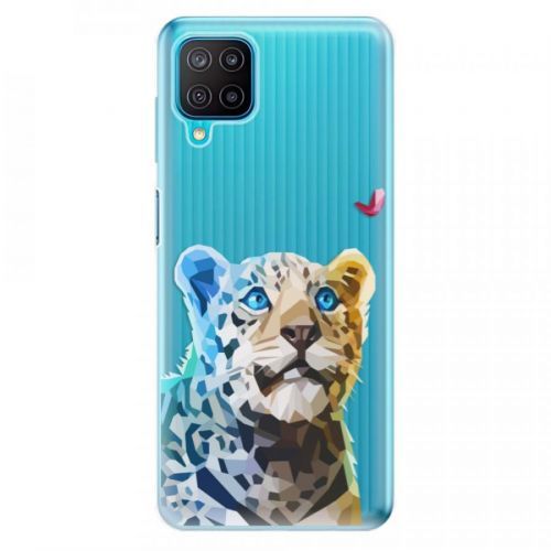 Odolné silikónové puzdro iSaprio - Leopard With Butterfly - Samsung Galaxy M12