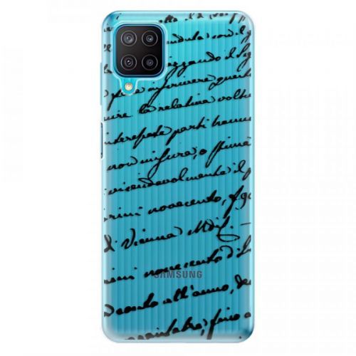 Odolné silikónové puzdro iSaprio - Handwriting 01 - black - Samsung Galaxy M12