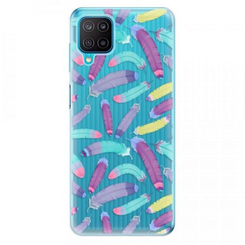 Odolné silikónové puzdro iSaprio - Feather Pattern 01 - Samsung Galaxy M12