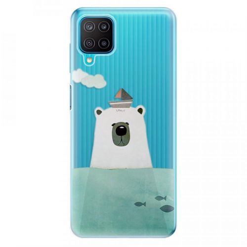 Odolné silikónové puzdro iSaprio - Bear With Boat - Samsung Galaxy M12