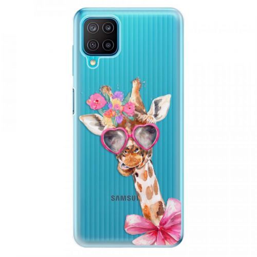 Odolné silikónové puzdro iSaprio - Lady Giraffe - Samsung Galaxy M12