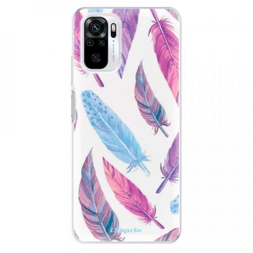 Odolné silikónové puzdro iSaprio - Feather Pattern 10 - Xiaomi Redmi Note 10 / Note 10S