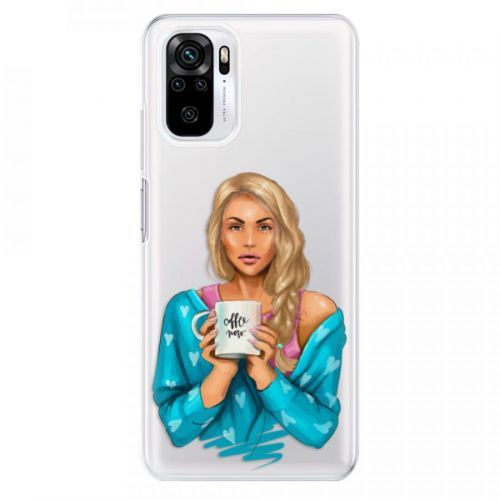 Odolné silikónové puzdro iSaprio - Coffe Now - Blond - Xiaomi Redmi Note 10 / Note 10S
