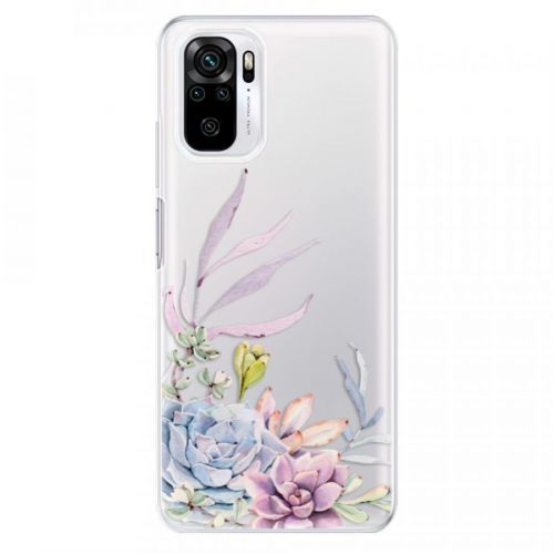 Odolné silikónové puzdro iSaprio - Succulent 01 - Xiaomi Redmi Note 10 / Note 10S