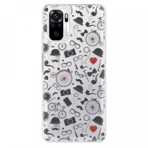 Odolné silikónové puzdro iSaprio - Vintage Pattern 01 - black - Xiaomi Redmi Note 10 / Note 10S