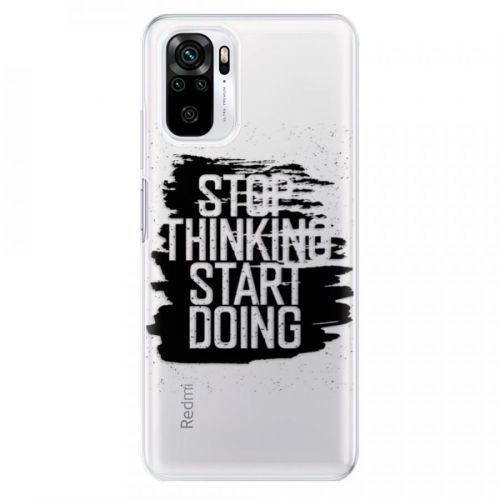 Odolné silikónové puzdro iSaprio - Start Doing - black - Xiaomi Redmi Note 10 / Note 10S