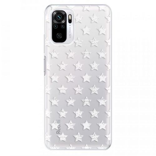 Odolné silikónové puzdro iSaprio - Stars Pattern - white - Xiaomi Redmi Note 10 / Note 10S