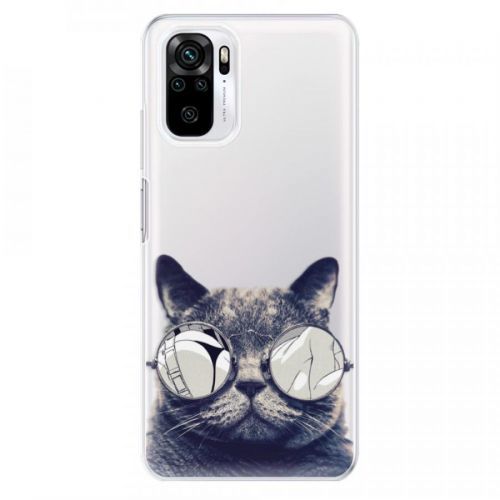 Odolné silikónové puzdro iSaprio - Crazy Cat 01 - Xiaomi Redmi Note 10 / Note 10S