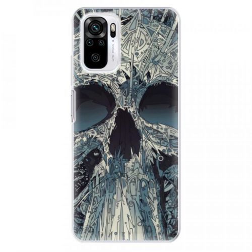 Odolné silikónové puzdro iSaprio - Abstract Skull - Xiaomi Redmi Note 10 / Note 10S
