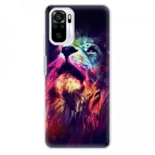 Odolné silikónové puzdro iSaprio - Lion in Colors - Xiaomi Redmi Note 10 / Note 10S