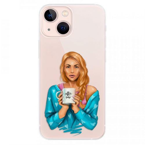 Odolné silikónové puzdro iSaprio - Coffe Now - Redhead - iPhone 13 mini