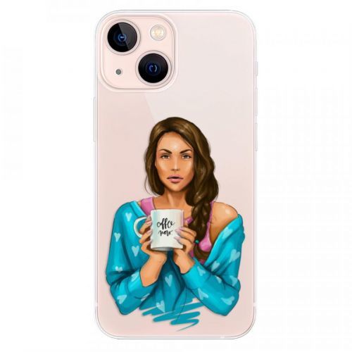 Odolné silikónové puzdro iSaprio - Coffe Now - Brunette - iPhone 13 mini