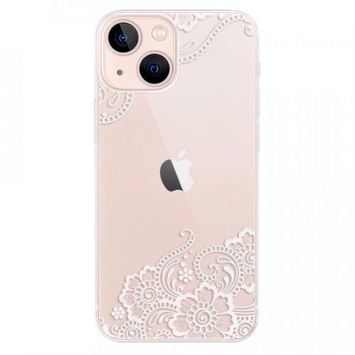 Odolné silikónové puzdro iSaprio - White Lace 02 - iPhone 13 mini