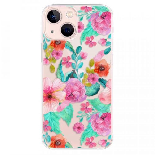 Odolné silikónové puzdro iSaprio - Flower Pattern 01 - iPhone 13 mini