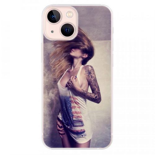 Odolné silikónové puzdro iSaprio - Girl 01 - iPhone 13 mini